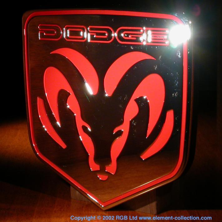 Chromium Dodge emblem