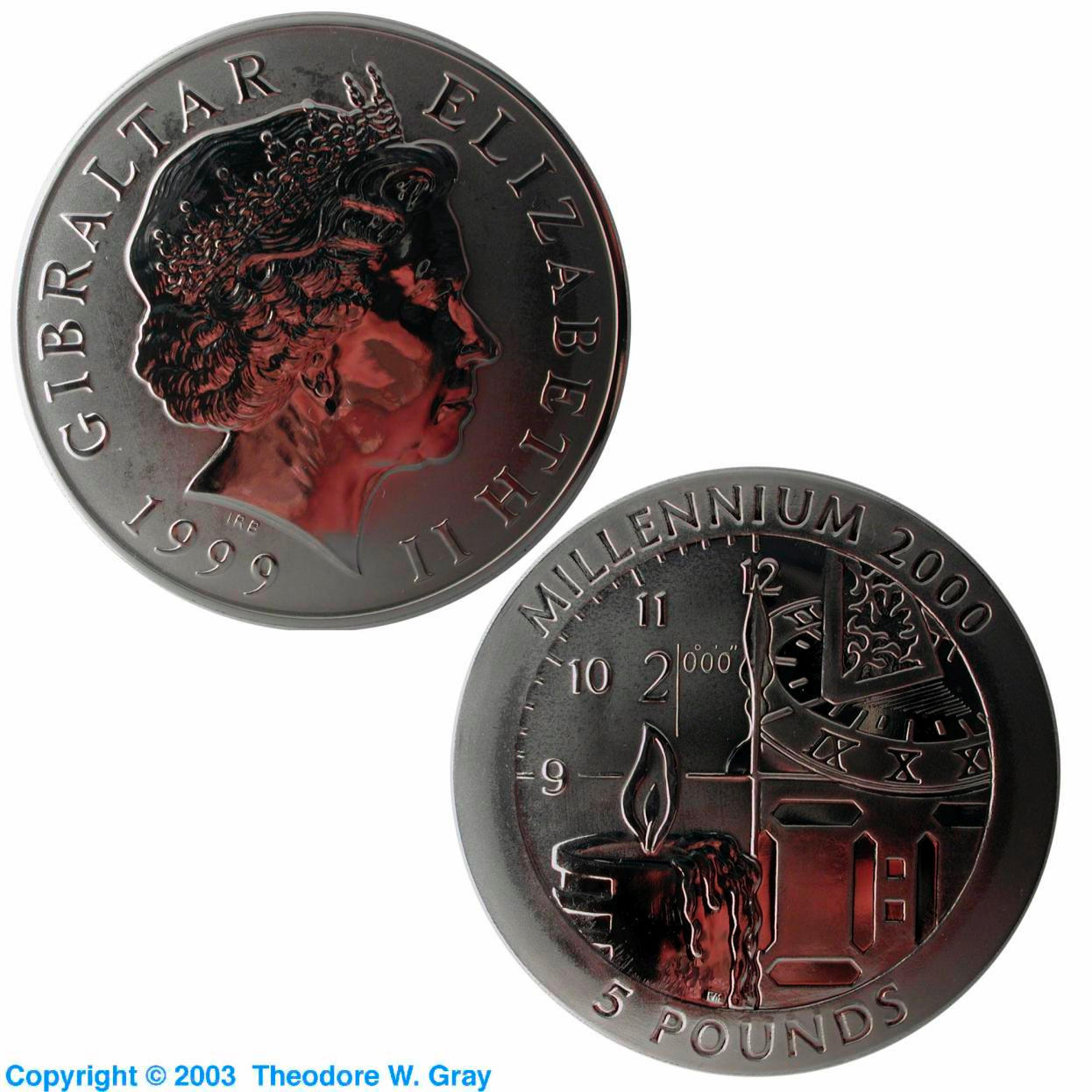 Titanium Gibraltar Millennium Coin