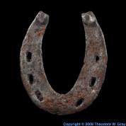 Iron Very old horseshoe