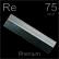 Rhenium Machined bar