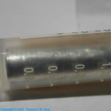 Thallium 0.1mm foil wrapped into small cylinder, 99.99%