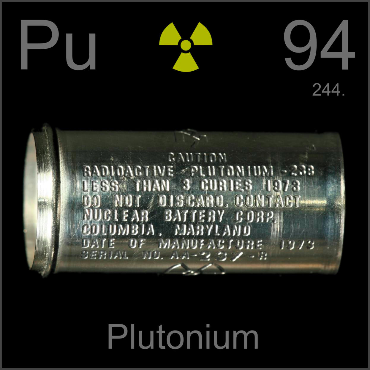 Plutonium Empty nuclear battery