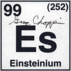 Einsteinium Autographed card