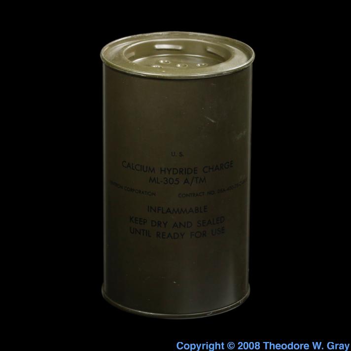 Hydrogen Calcium hydride canister