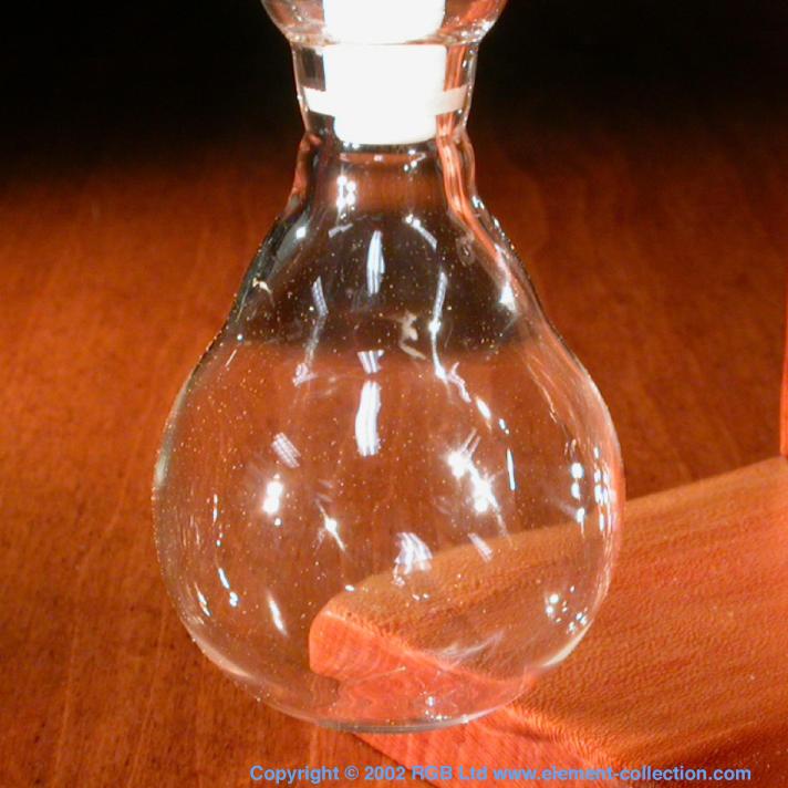 Hydrogen Flask of hydrogen gas