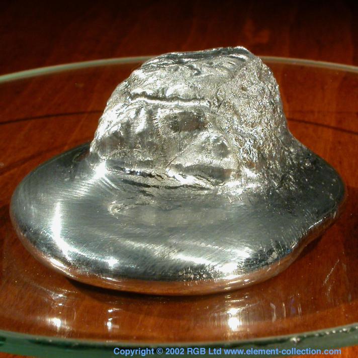 Gallium Half-melted cube