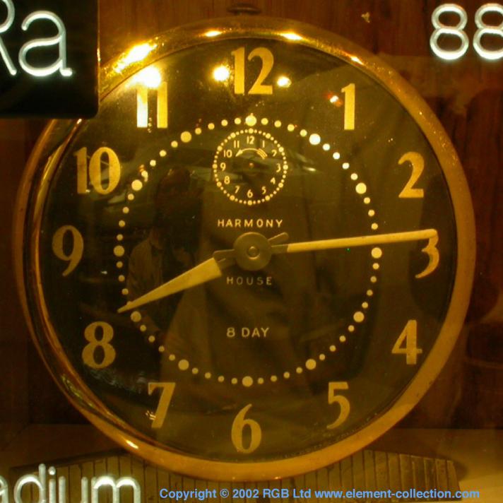 Radium Luminous dial clock