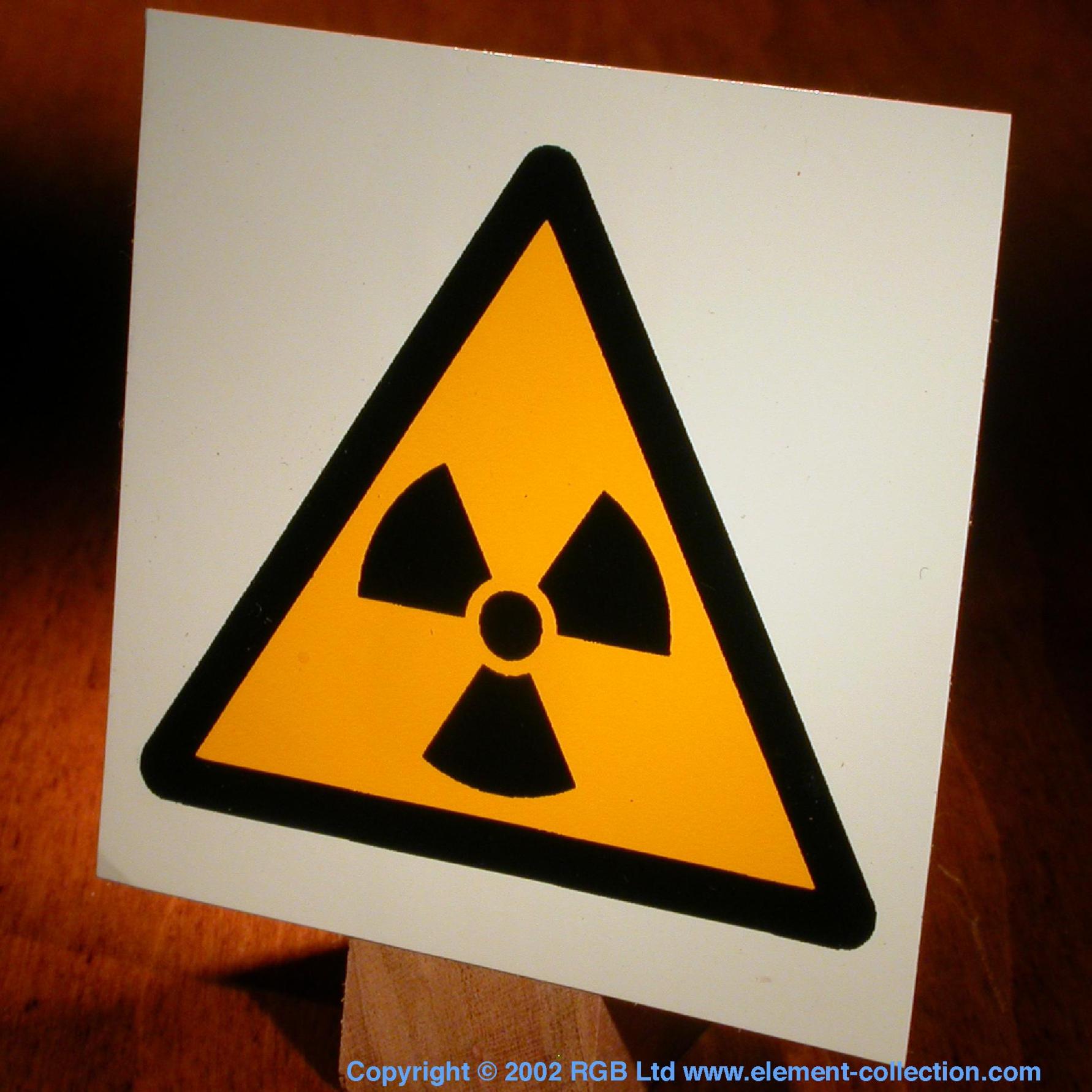 Californium Radiation symbol