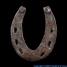 Iron Very old horseshoe