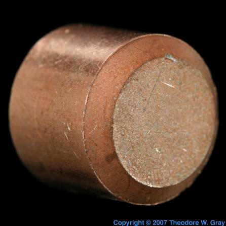 Copper Frangible copper projectile
