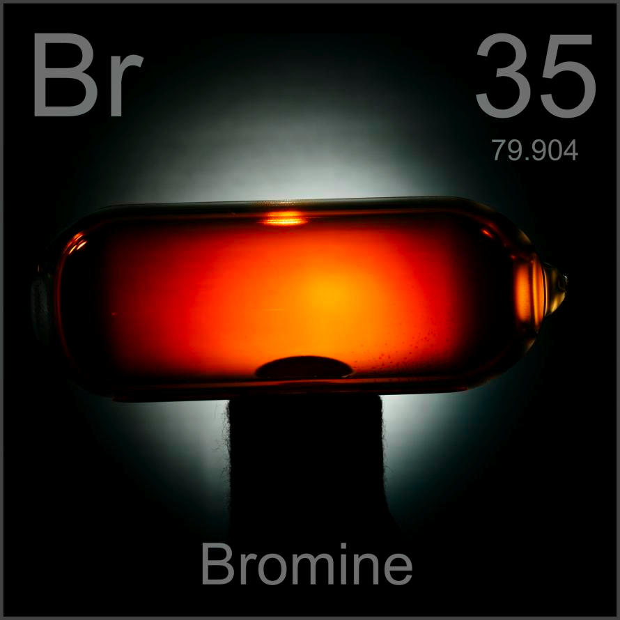 Bromine Gas in a bulb