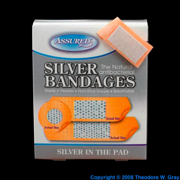 Silver Silver-laced bandages