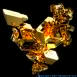 Gold Vapor deposited crystal