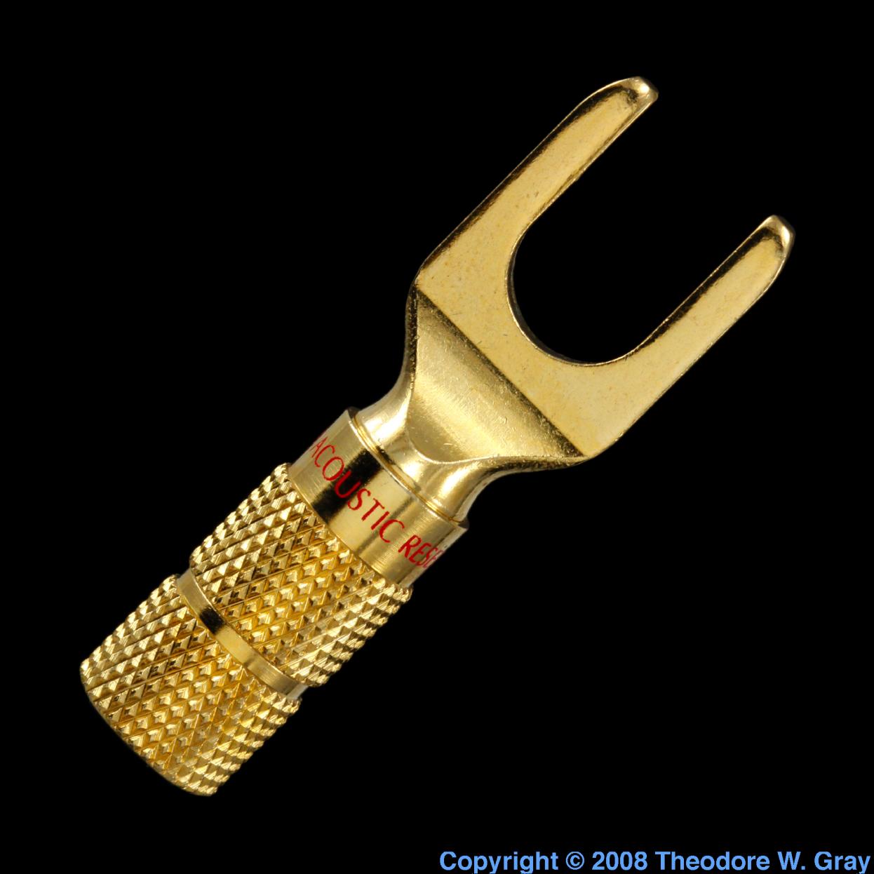Gold Gold-plated speaker connector