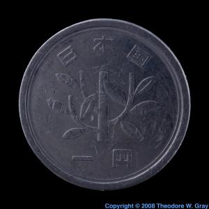 Aluminum Japanese coin