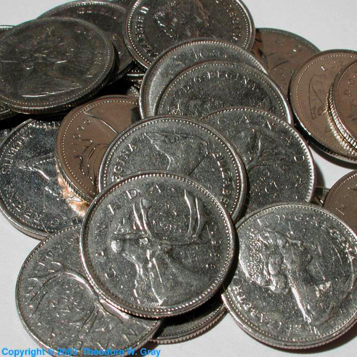 Nickel Canadian Quarters