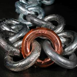 Copper Link in multi-metal chain