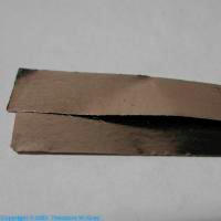 Palladium Small rectangle of 0.01mm foil, 99.999%