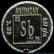 Antimony Element coin