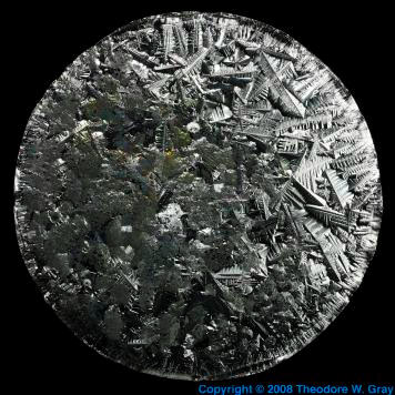 Tellurium Pretty surface crystals