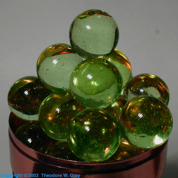 Uranium More uranium glass marbles