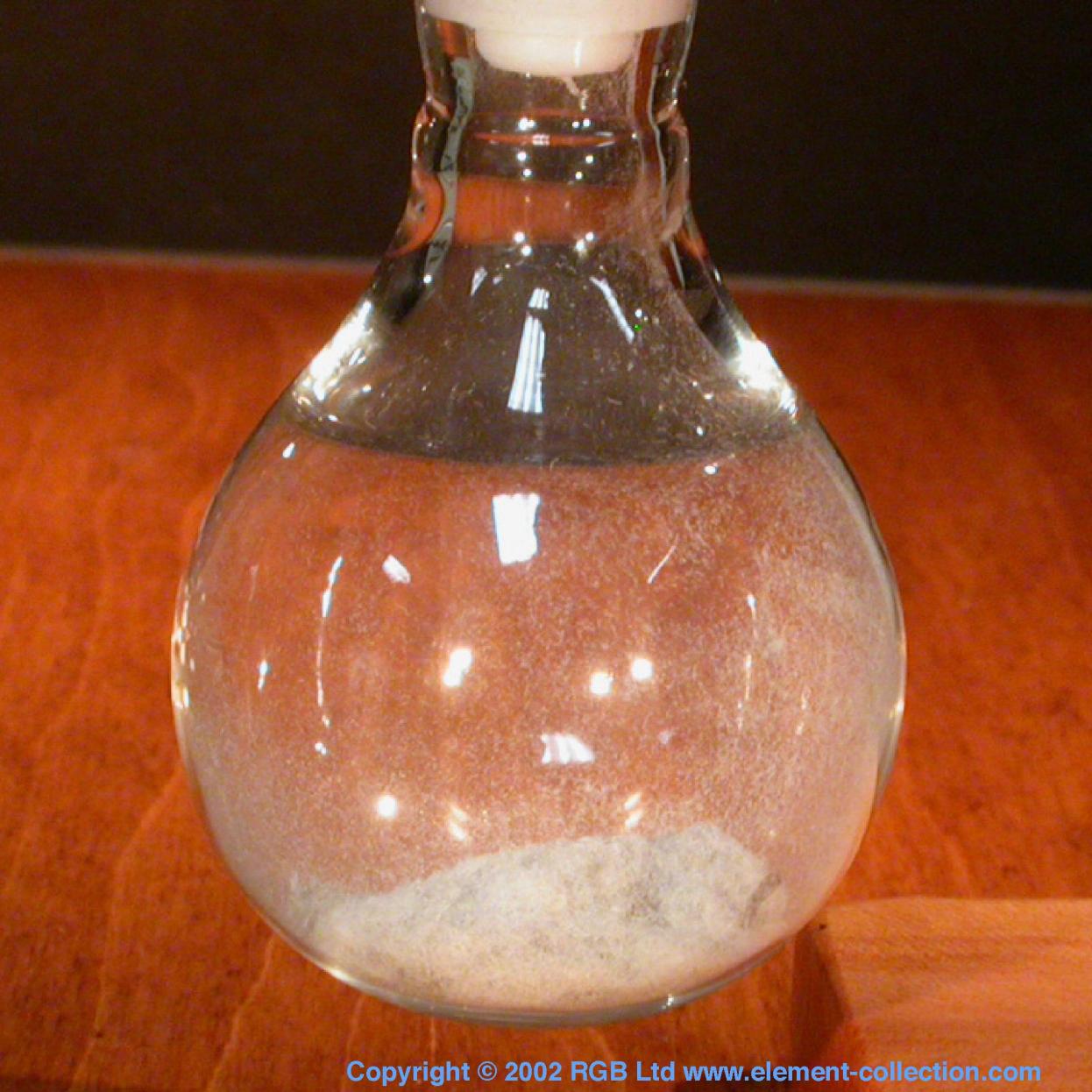 Radon Flask containing thorium oxide